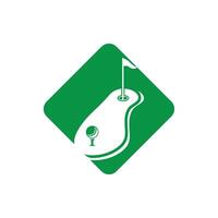Golf club emblem logotype vector