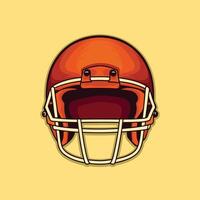 Helmet front view illustration design vector