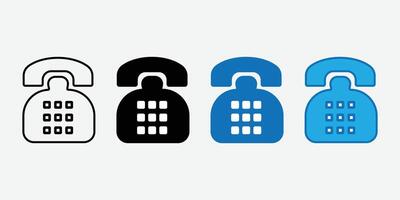 Telephone icon . Cellphone Icon Bundle. Call Icon. Customer Service. Communication. Hotline icon Set. vector