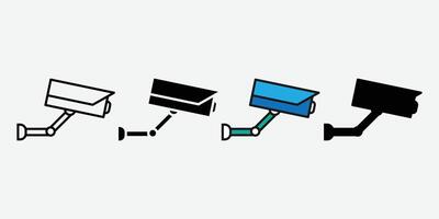 CCTV Camera icon . Security camera Filled flat icons. Security Camera Icon. CC Camera Icon. vector