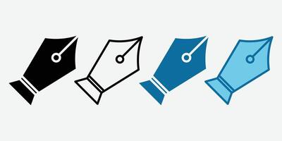 Pen tool cursor. computer graphics. Logo for designer or illustrator. Pin Icon . vector