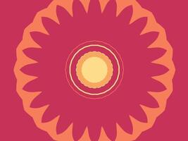 Vibrant Radial Patterns in Warm Hues Create a Captivating Abstract Artwork video