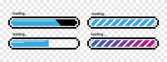 A set of four different colored buttons vector