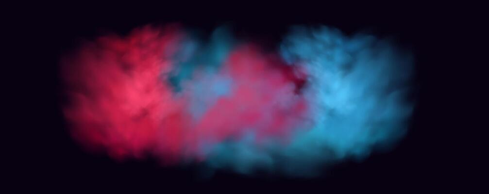 Atmospheric neon purple clouds.Magical fantasy smell of tobacco.