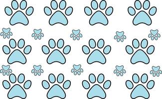 Creative Paw Print Patterns Ideal for Animal Lovers and Designers vector