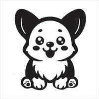 Little The Adventures of Corgi vector