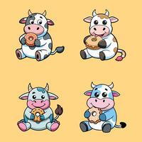 Brown calf with smooth fur and curious expression on transparent background vector