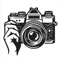 Camera, Minimalist and Simple Silhouette vector
