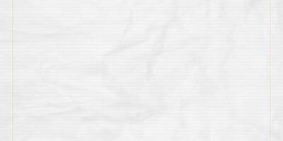 Crumpled school notebook paper sheet in a line for learning spelling, mock up with copy space. vector