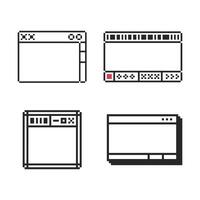 outline bundle collection vector