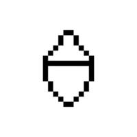 acorn pixel art vector