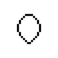 shape pixel oval vector