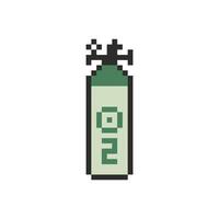 oxygen tank pixel art vector