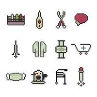 pixel art medical object vector