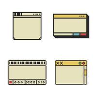 digital border pixel vector