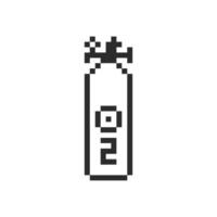 oxygen tank outline vector