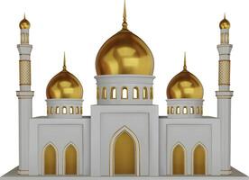 isolated mosque building 3d vector