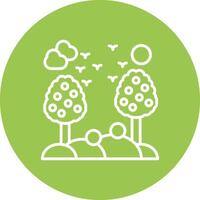 Orchard Line Multi Cirlce Icon vector