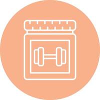 Protein Line Multi Cirlce Icon vector