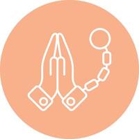 Forgiven Line Multi Cirlce Icon vector
