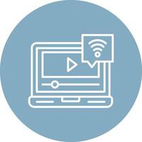 Free Wifi Line Multi Cirlce Icon vector