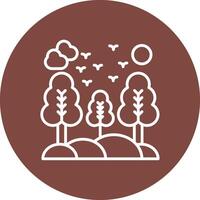 Nature Line Multi Cirlce Icon vector
