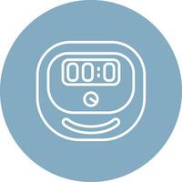 Sandwich Maker Line Multi Cirlce Icon vector
