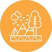 Adventure Line Multi Cirlce Icon vector