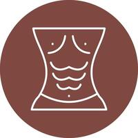 Abs Line Multi Cirlce Icon vector