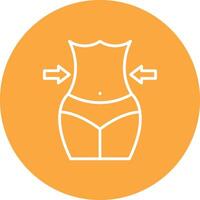 Weight Loss Line Multi Cirlce Icon vector