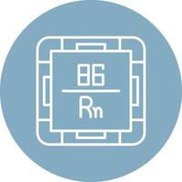 Radon Line Multi Cirlce Icon vector