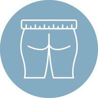 Thigh Line Multi Cirlce Icon vector