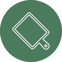 Chopping Board Line Multi Cirlce Icon vector
