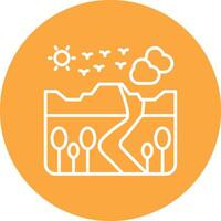 Meadow Line Multi Cirlce Icon vector