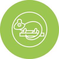 Lizard Line Multi Cirlce Icon vector