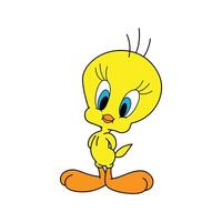 Yellow Tweety bird vector