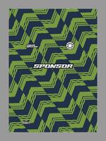 A vibrant and dynamic abstract pattern featuring bold green and black geometric shapes and lines, creating a visually striking and energetic design. The overall style appears to be a modern vector