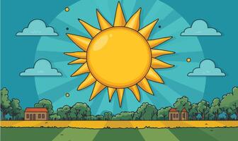 Radiant Sunrise Icon vector