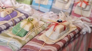 Beautifully Handcrafted Soap and Towel Gift Set Display for Any Occasion video