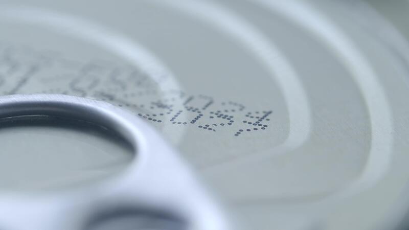 expire date on food can on white background , 54750043 Stock Video at ...