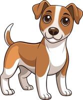 Cheerful Beagle Dog with Bright Eyes vector