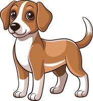 Playful Beagle Dog Illustration vector
