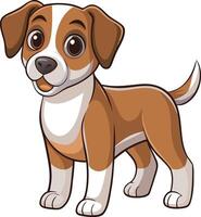 Happy Beagle Puppy Cartoon Art vector
