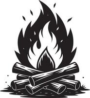 Modern Abstract Flame Illustration vector