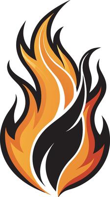 Minimalistic Abstract Fire design