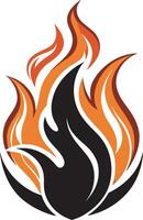 Abstract Burning Flame illustration vector