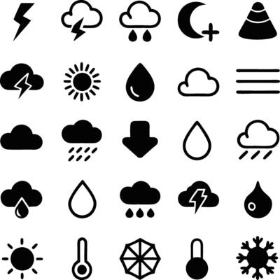 Simple Weather Icons Collection