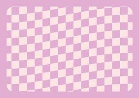 Retro checkered background design. Pink nude backdrop vector