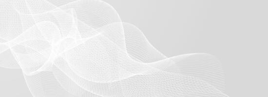 Abstract grey wavy lines pattern. Silver flowing waves background. Technology curved undulate stripes wallpaper. Gray tech backdrop concept for flyer, booklet, poster, banner, cover. vector