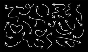arrow set editable stroke vector